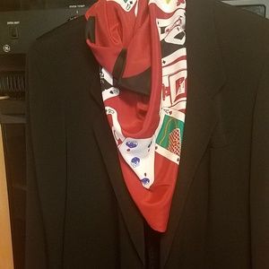 Anne Klein 11Black silky office jacket sz4